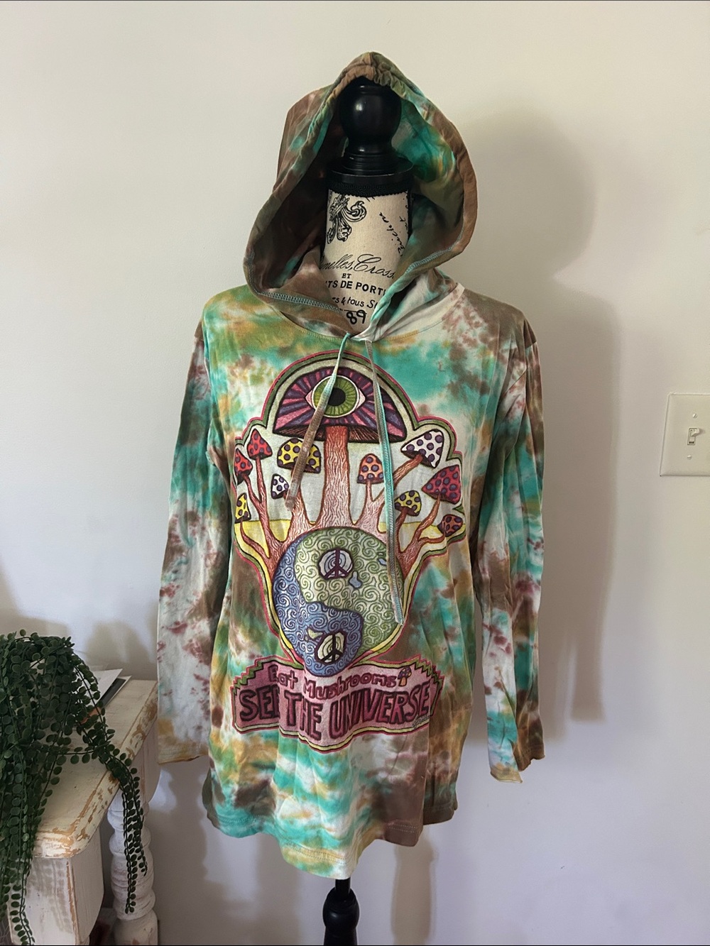 Kathmandu Imports Mushrooms Hoodie Oversized Women's M